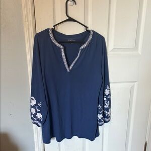 Lilly Pulitzer Kacia Knit Tunic Oyster Bay Navy